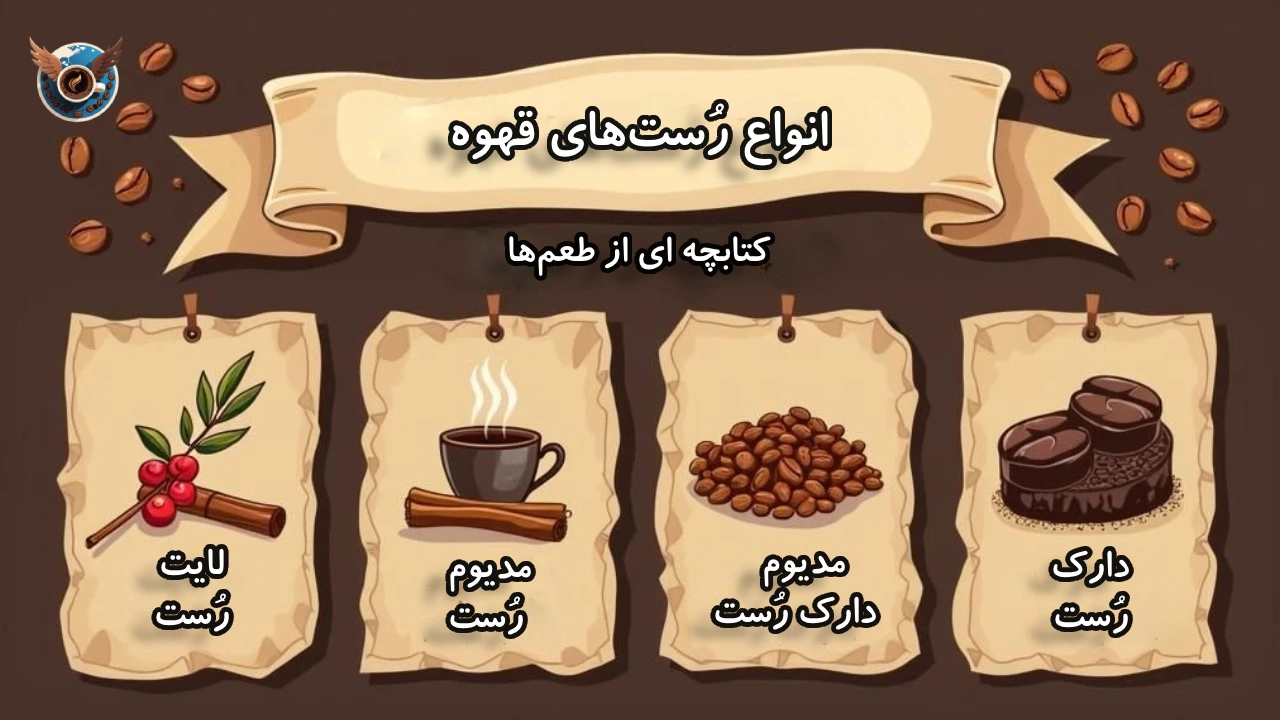 انواع رُستهای قهوه